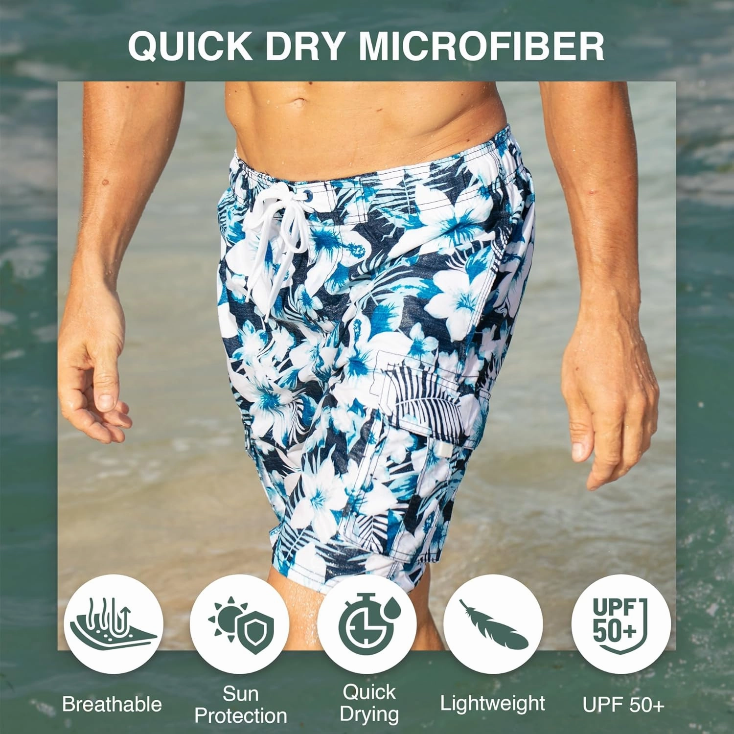 Kanu Surf Men's Infinite Swim Trunks (Regular & Extended Sizes)