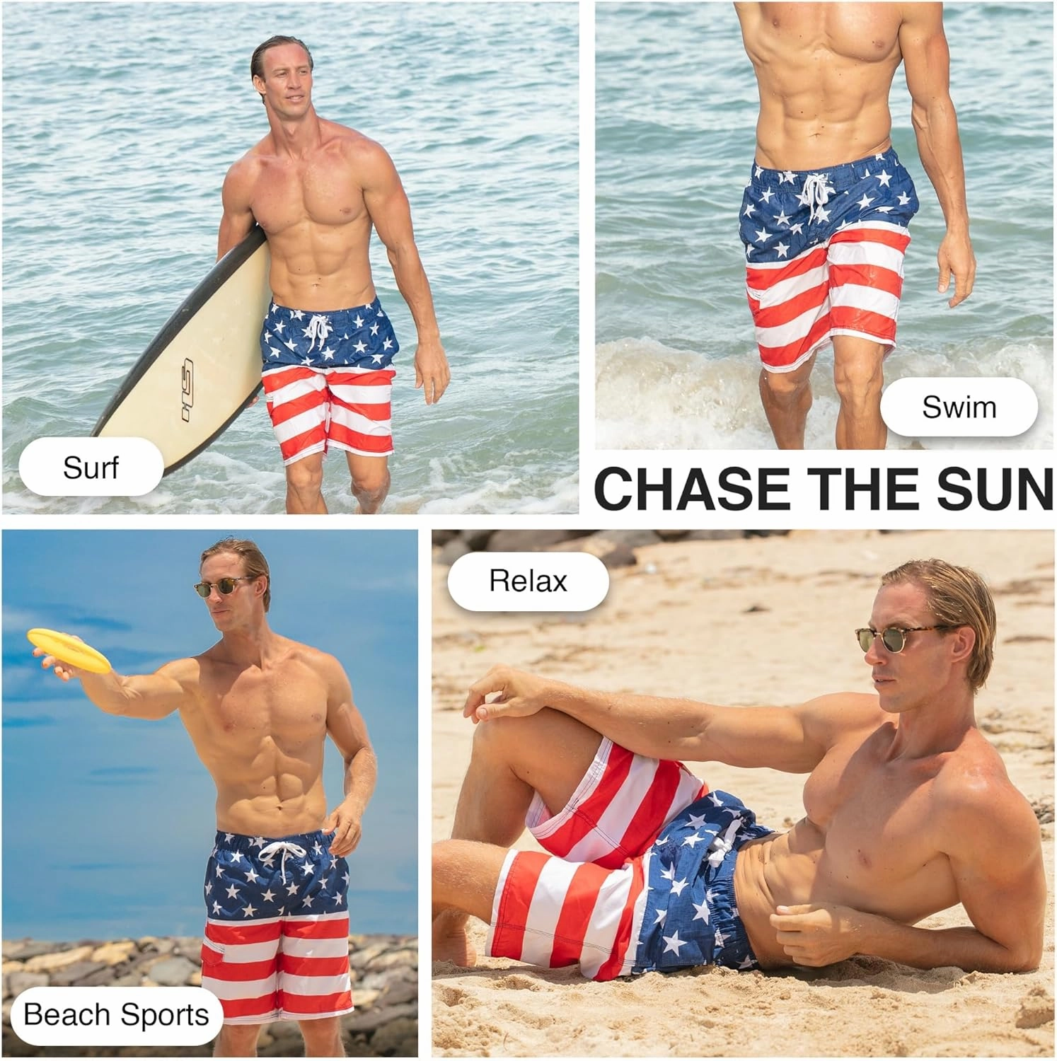 Kanu Surf Men's Infinite Swim Trunks (Regular & Extended Sizes)