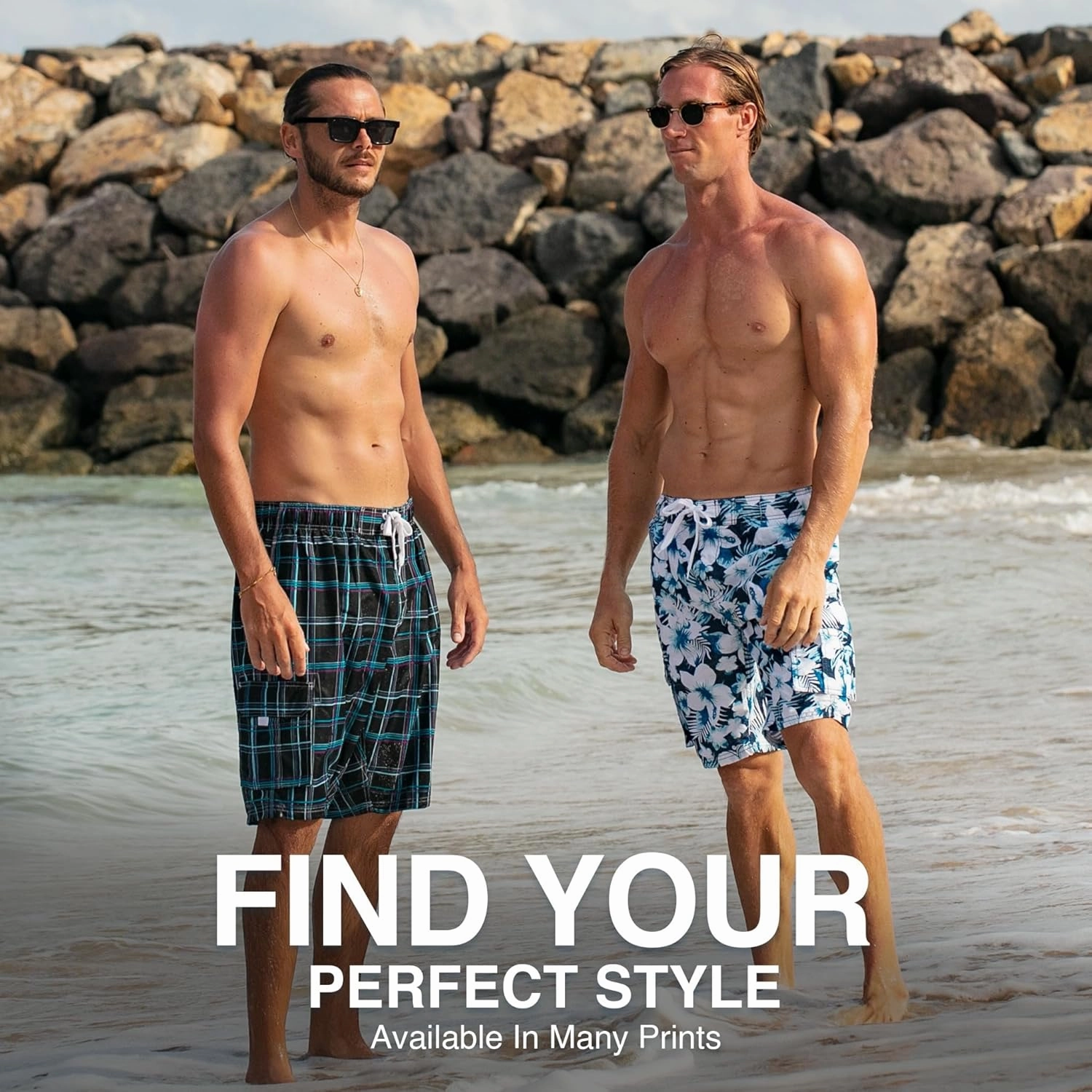 Kanu Surf Men's Infinite Swim Trunks (Regular & Extended Sizes)