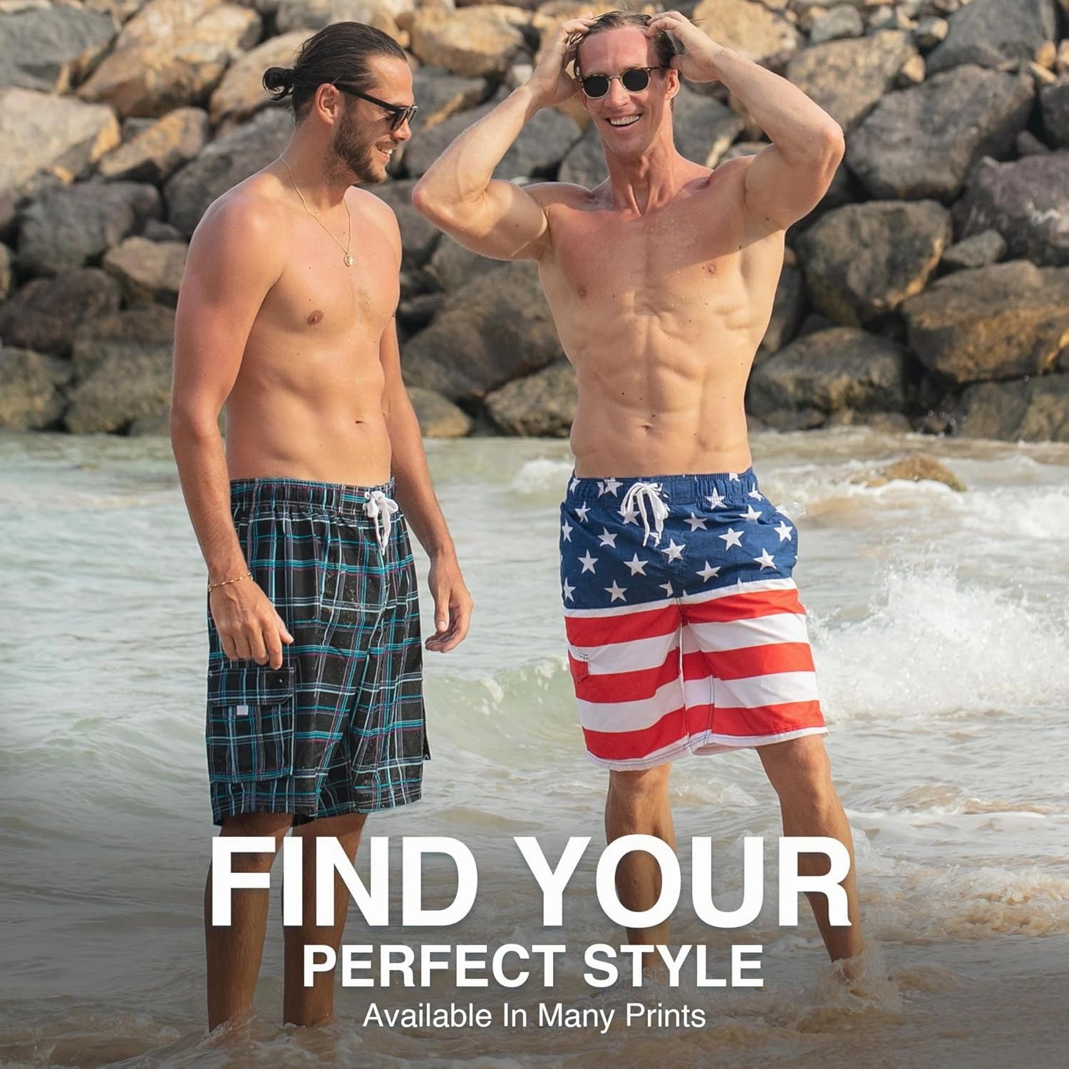 Kanu Surf Men's Infinite Swim Trunks (Regular & Extended Sizes)