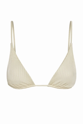 Kauai Top - Ivory Shiny Rib
