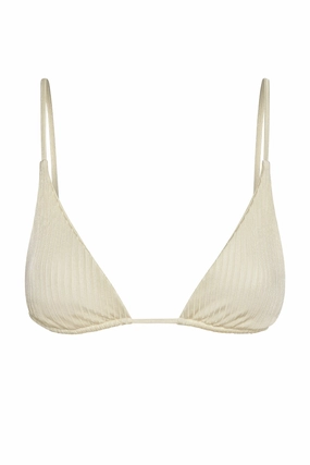 Kauai Top - Ivory Shiny Rib