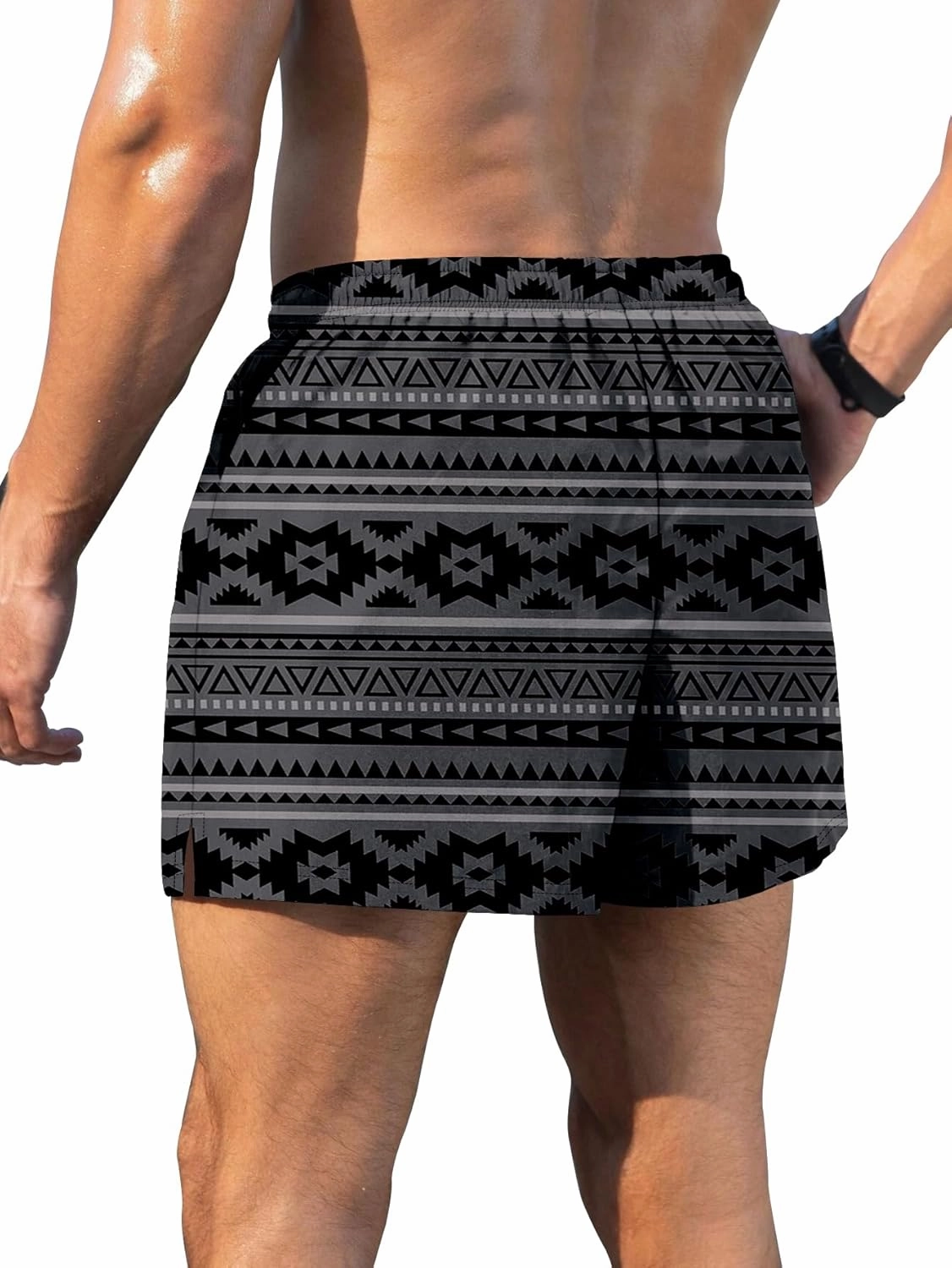 Keevoom Mens Swim Trunks Compression Liner Swim Shorts Swimwear Quick Dry Swimsuit Bathing Suits Board Shorts with Pockets