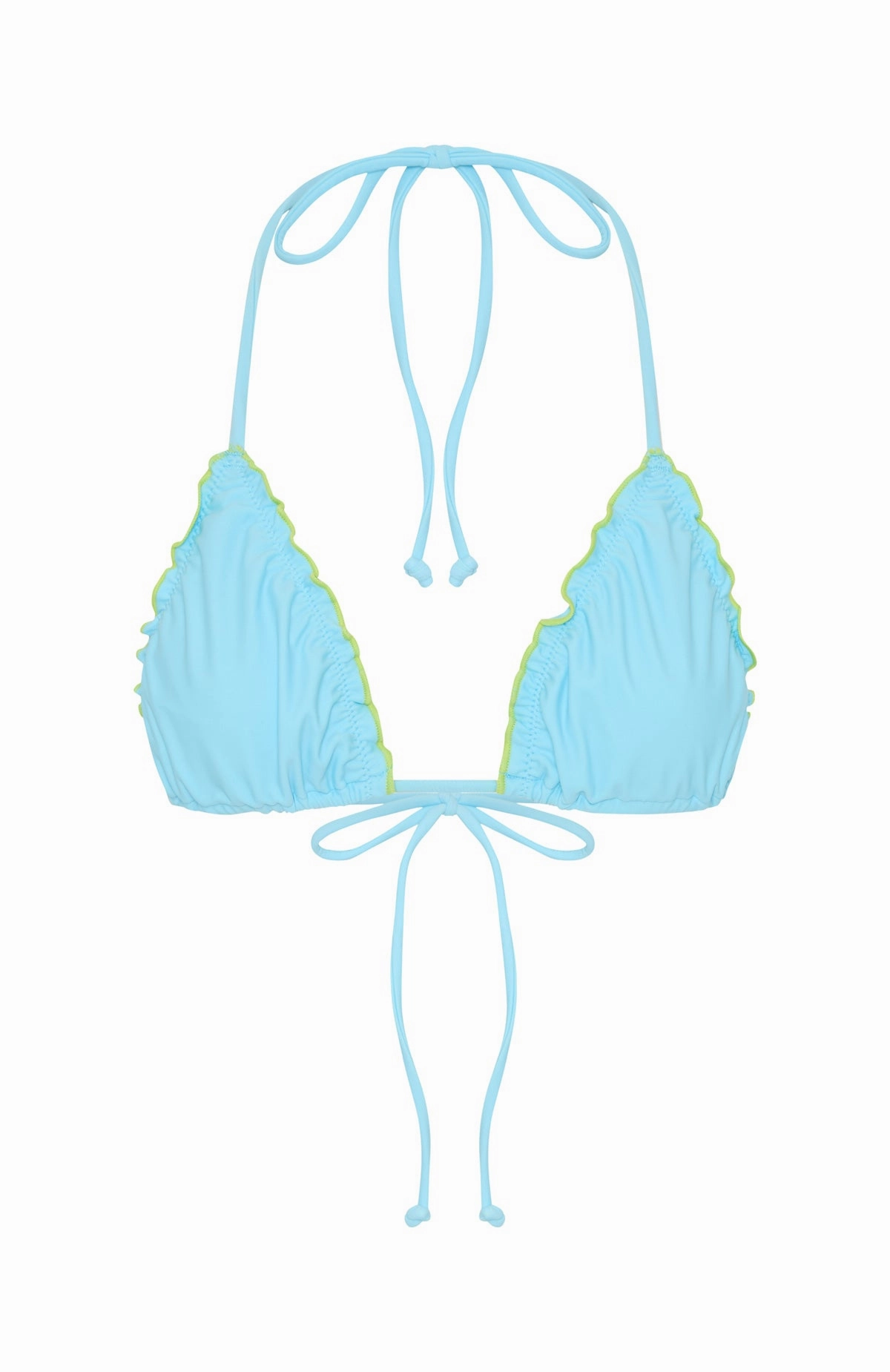 Kiss The Sun Bikini Top Malibu Blue