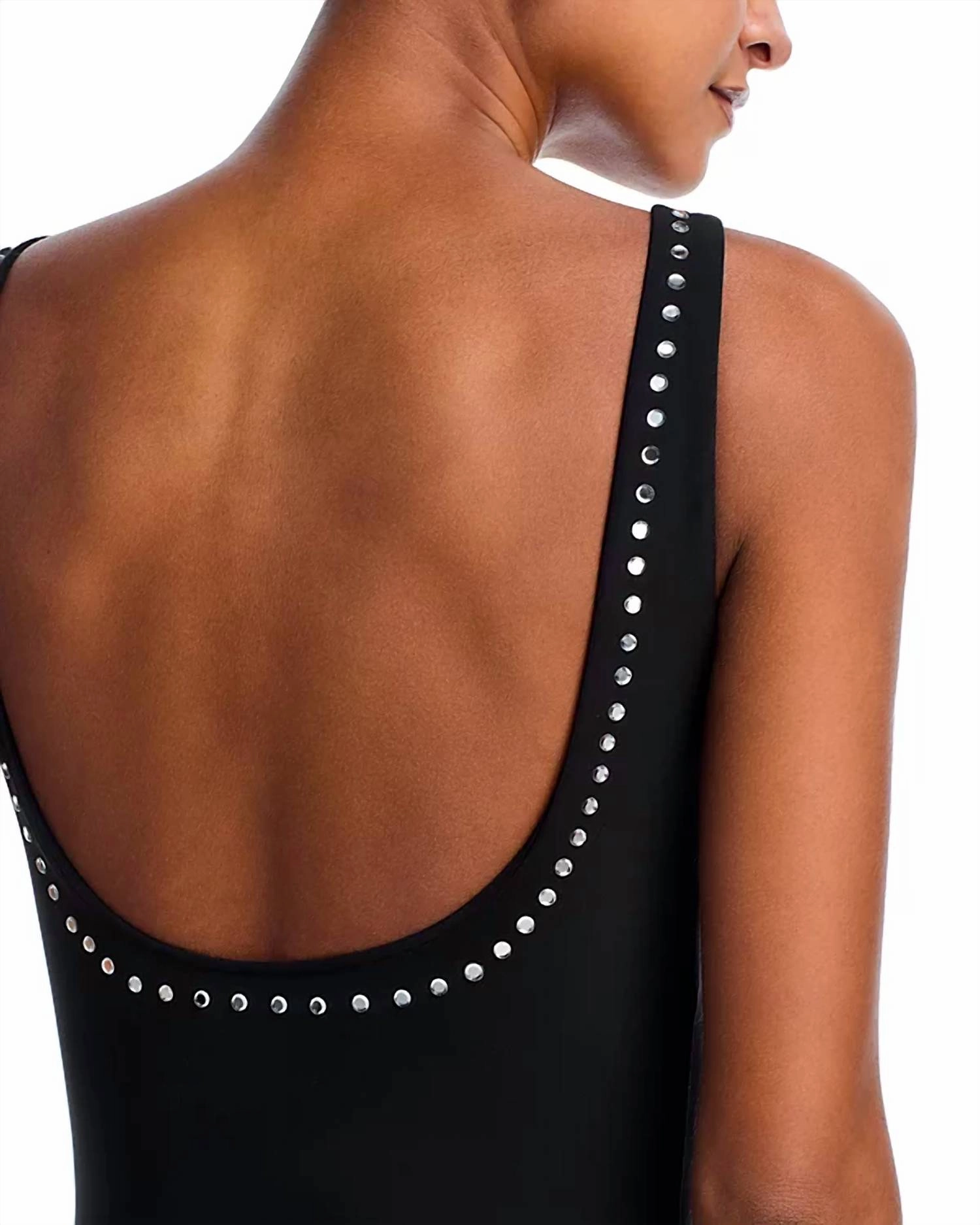 La Petitie Robe Kijuro One-Piece Swimsuit In Black