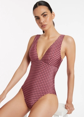 Lalita Plunge Multi Fit One Piece - Orchid