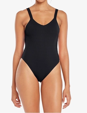 Leah Bodysuit In Black Ecorib