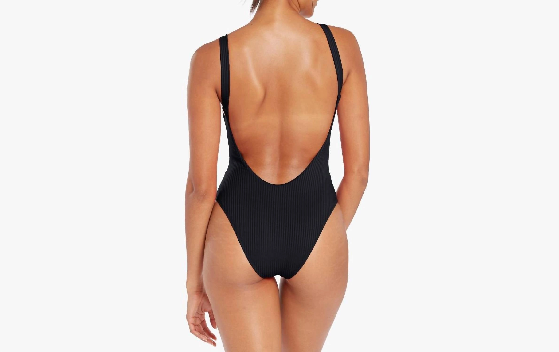 Leah Bodysuit In Black Ecorib