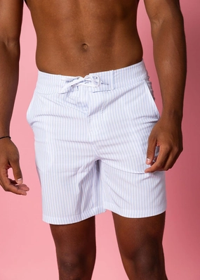 Light Blue Stripe | Men's Swim Trunks