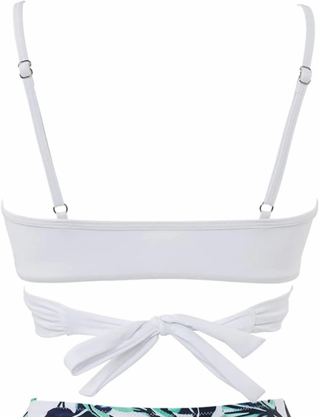 Limeeke Women Wrap Bikini Top Push Up Padded Swimsuit Top Criss Cross Tie Back Bathing Suit Tops