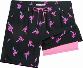 maamgic 2 in 1 Mens Swim Trunks 7 Inch Swim Shorts Swim Suits Board Shorts
