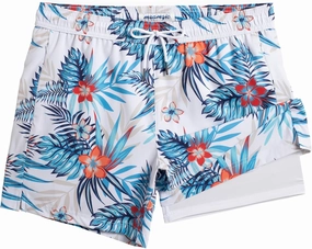 maamgic 5inch Mens Swim Trunks with Compression Liner 2-in-1 Swimming Shorts Stretch Quick Dry with Zipper Pockets