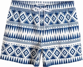maamgic Mens Boys 80s 90s Vintage 4 Way Stretch Swim Trunks with Mesh Lining Quick Dry Swim Suits Board Shorts