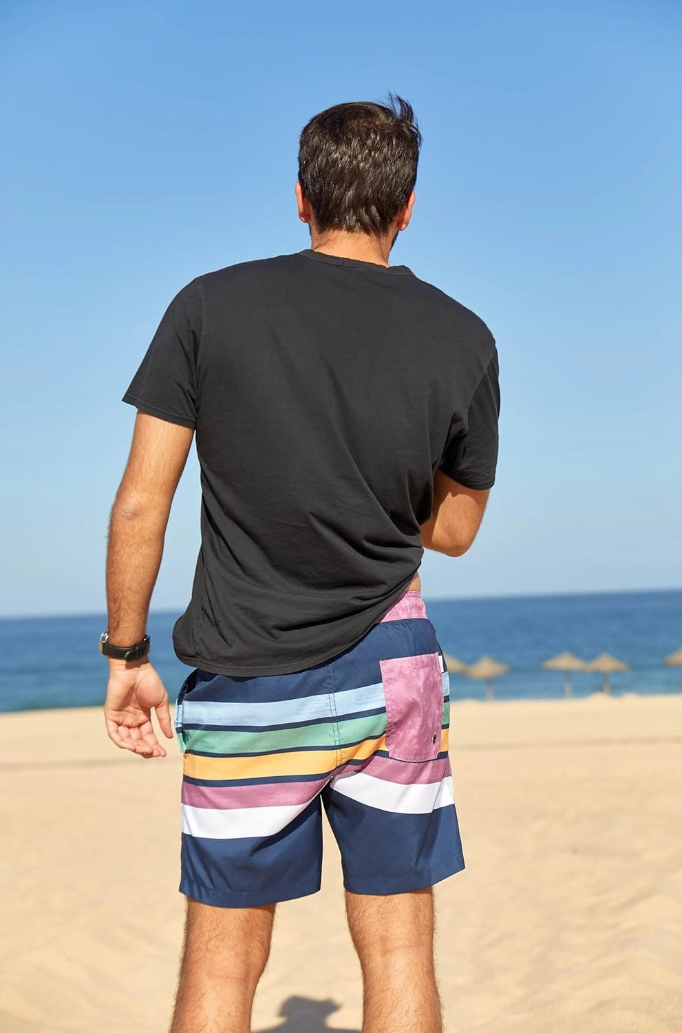 maamgic Mens Slim Fit Swim Shorts Swim Trunks 7 inch Quick Dry Mens Bathing Suits with Mesh Lining