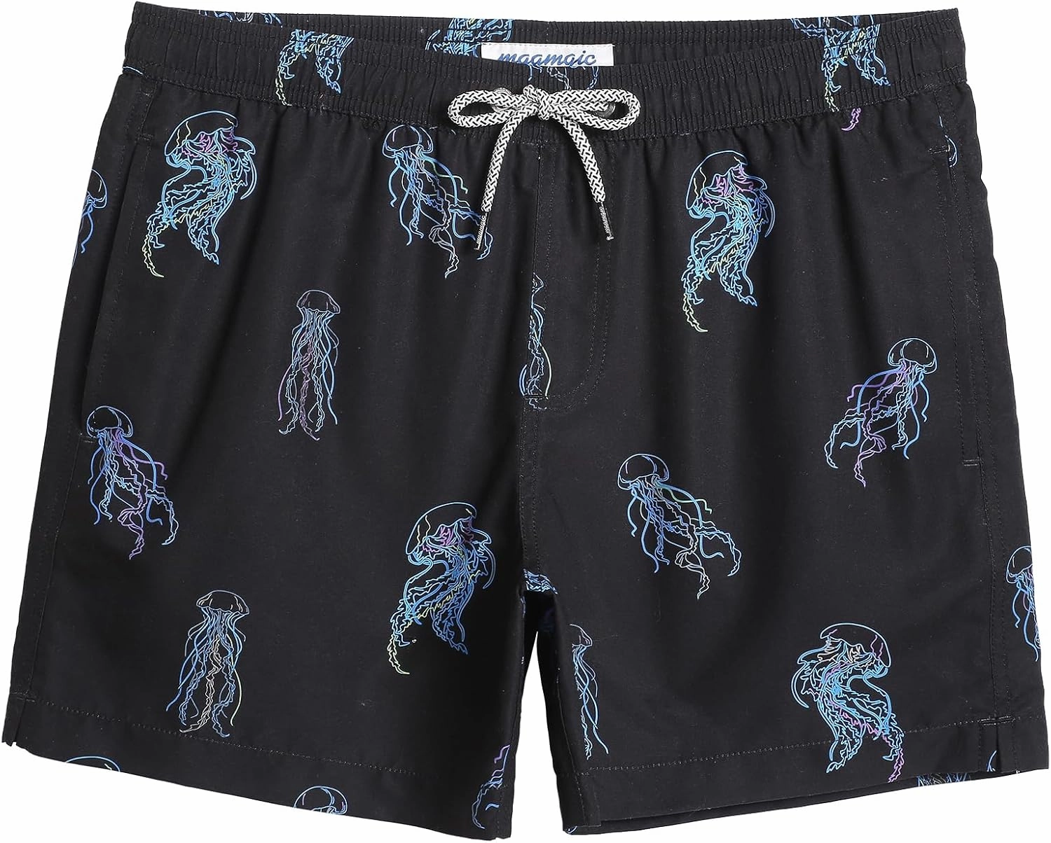 maamgic Mens Swim Trunks 5" with Mesh Lining Quick Dry Bathing Suits for Men Swim Shorts Swimwear