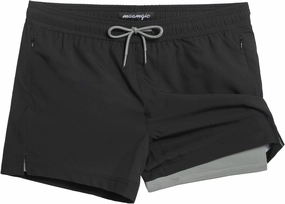maamgic Mens Swim Trunks with Compression Liner Short Stretch Mens Bathing Suit Quick Dry Swimming Trunks Swimsuit