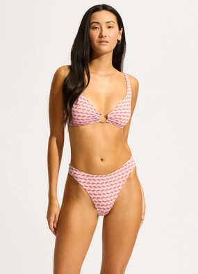 Mala Ring Front Tank Bikini Top - Blossom