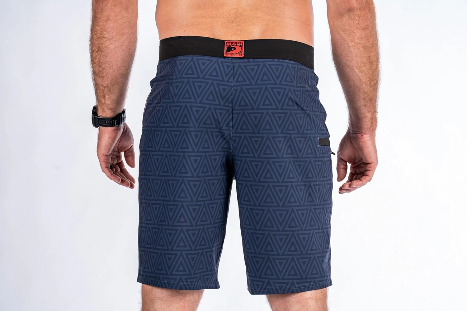 Maui Rippers Mens 21" Board Short Swim Trunks 4-Way Stretch with Large Pockets