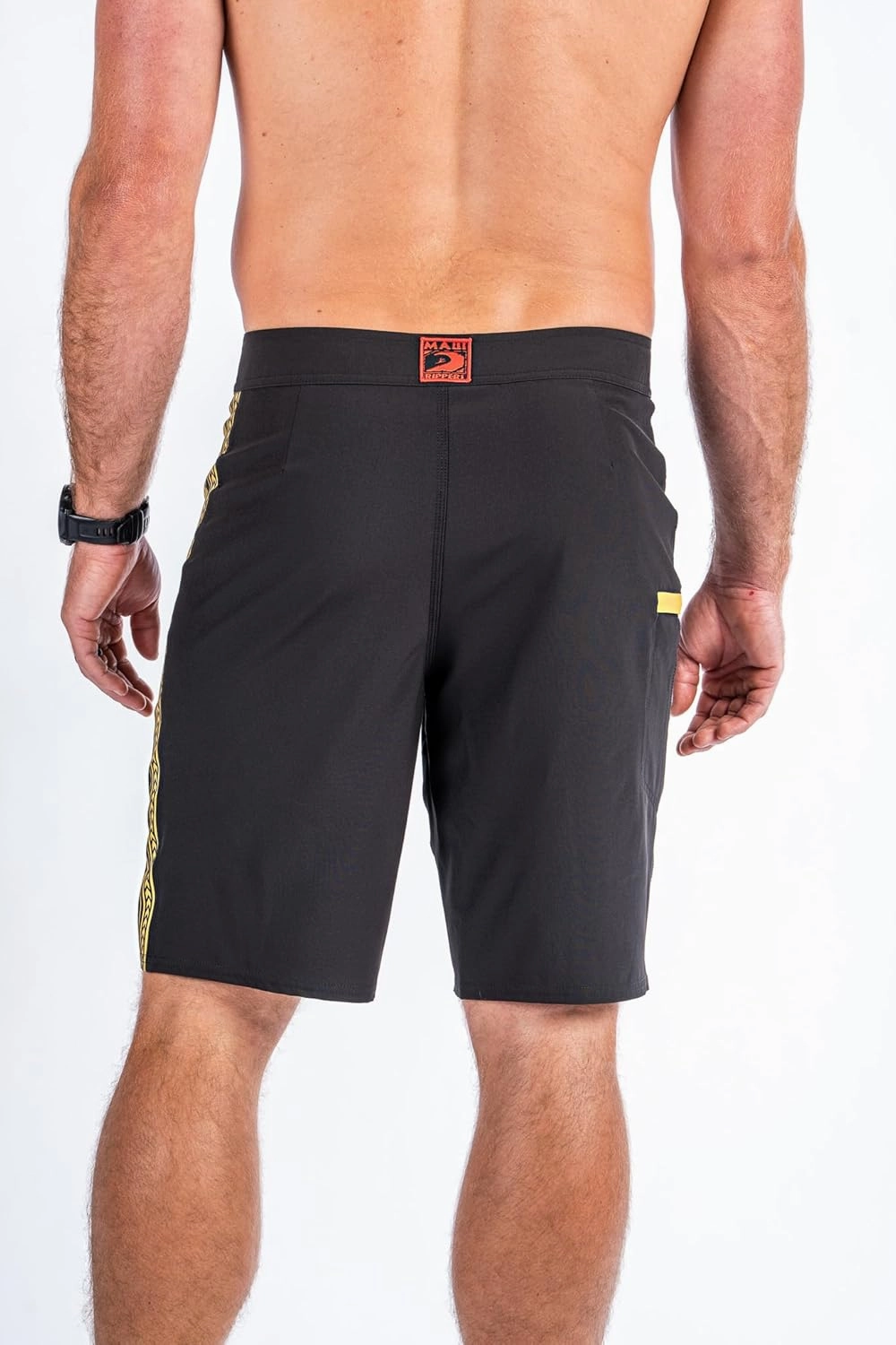 Maui Rippers Mens 21" Board Short Swim Trunks 4-Way Stretch with Large Pockets