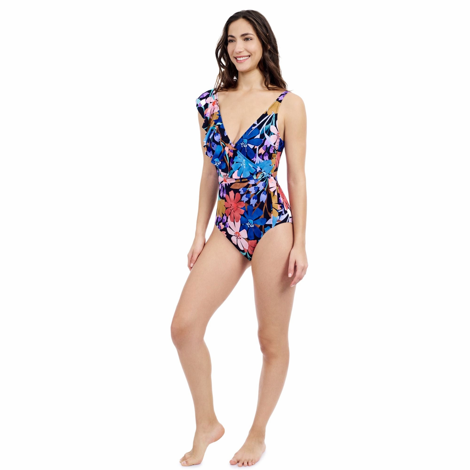 Melody V-neck Asymmetrical One Piece