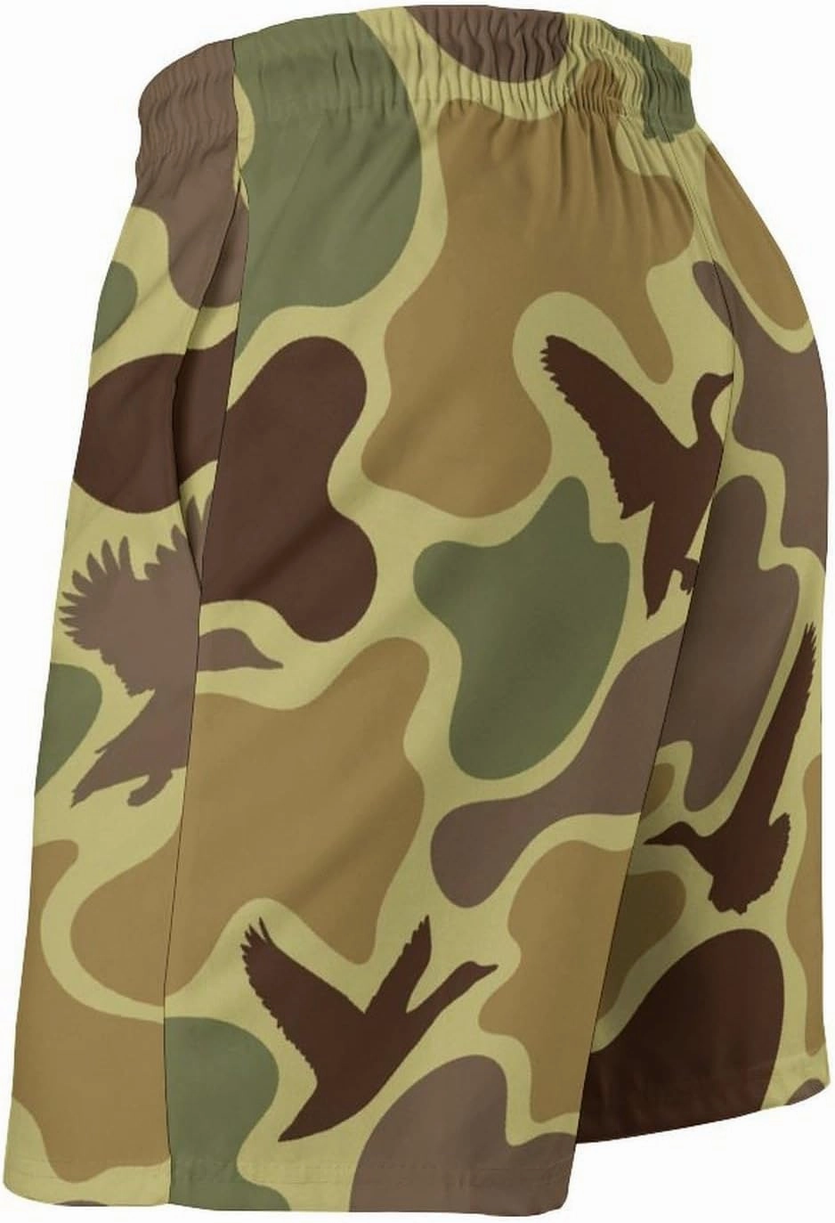 Men's Short Swim Trunks Vintage Brown Camouflage Quick Dry Bathing Suit Beach Swimsuits