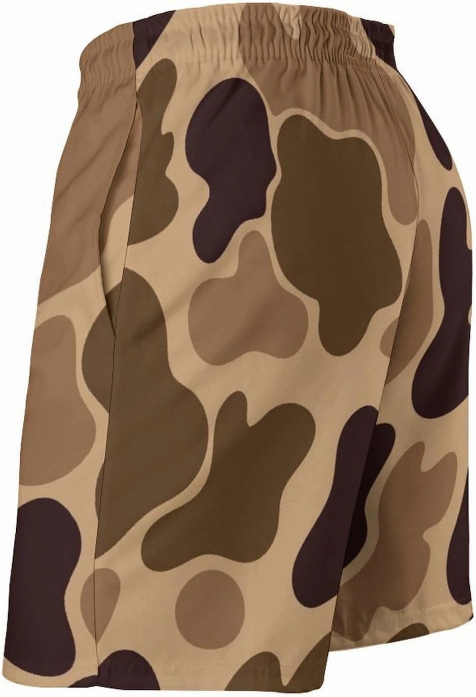Men's Short Swim Trunks Vintage Brown Camouflage Quick Dry Bathing Suit Beach Swimsuits