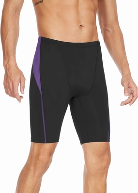 Men's Swim Jammers Competitive Athletic Swim Team Suit Training Endurance Racing Quick Dry Swimming Shorts UPF 50