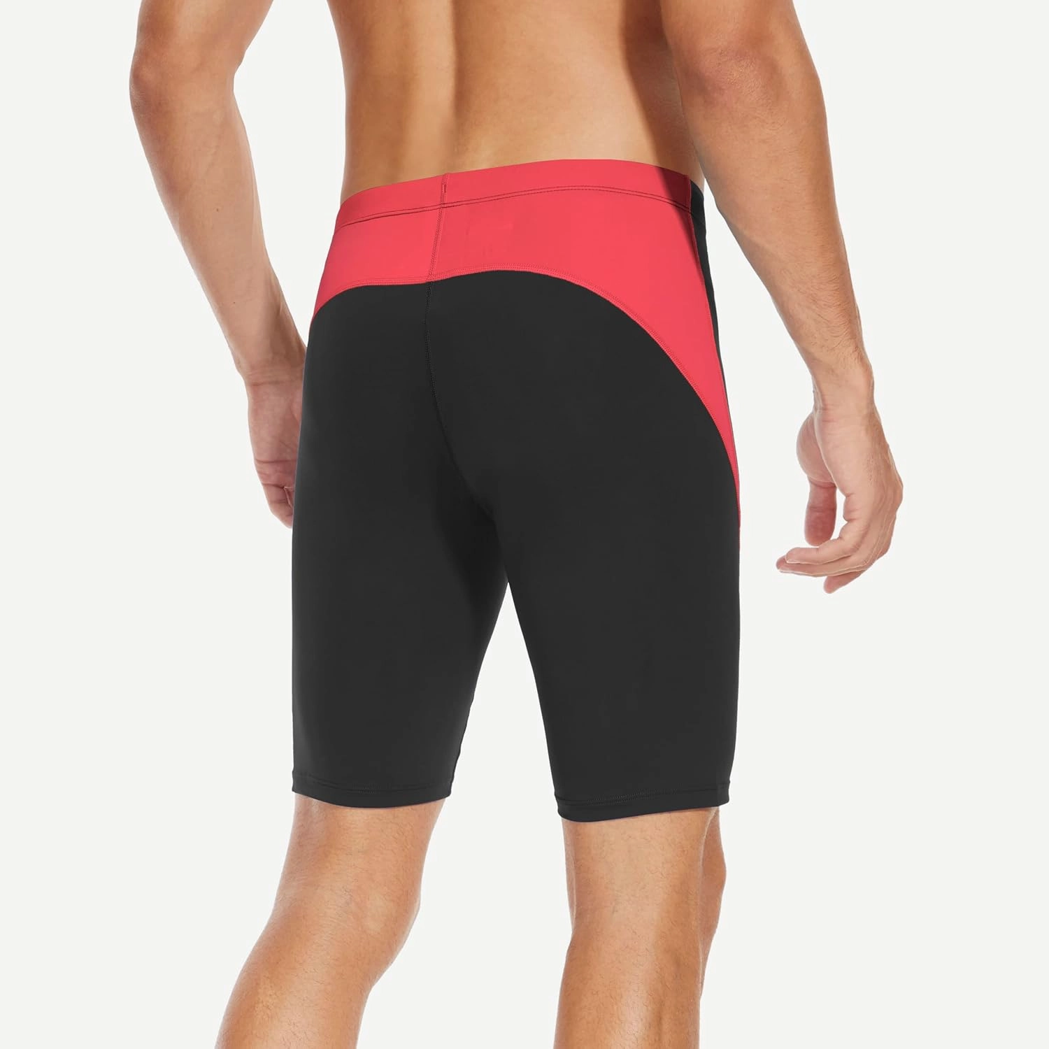 Men's Swim Jammers Competitive Athletic Swim Team Suit Training Endurance Racing Quick Dry Swimming Shorts UPF 50