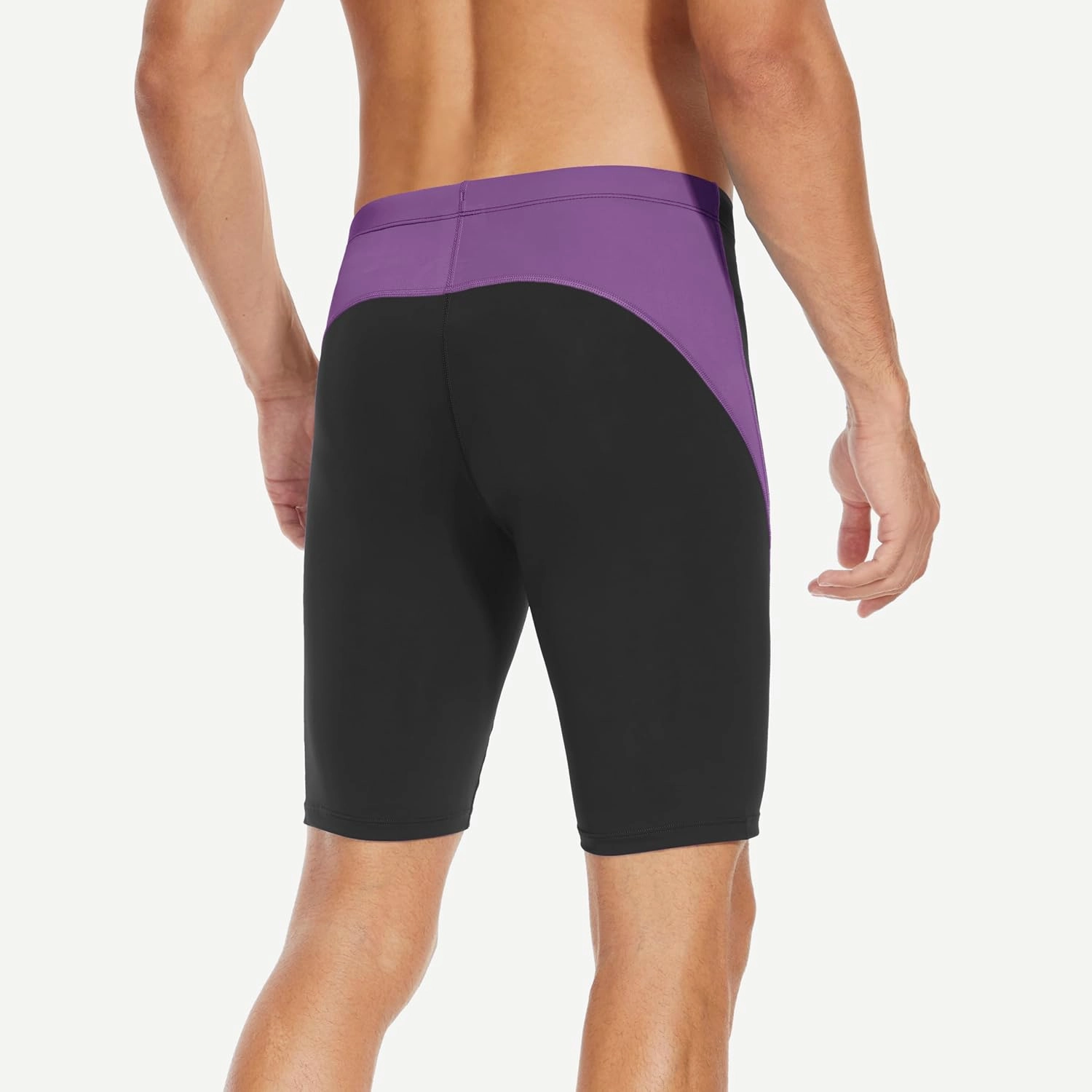 Men's Swim Jammers Competitive Athletic Swim Team Suit Training Endurance Racing Quick Dry Swimming Shorts UPF 50