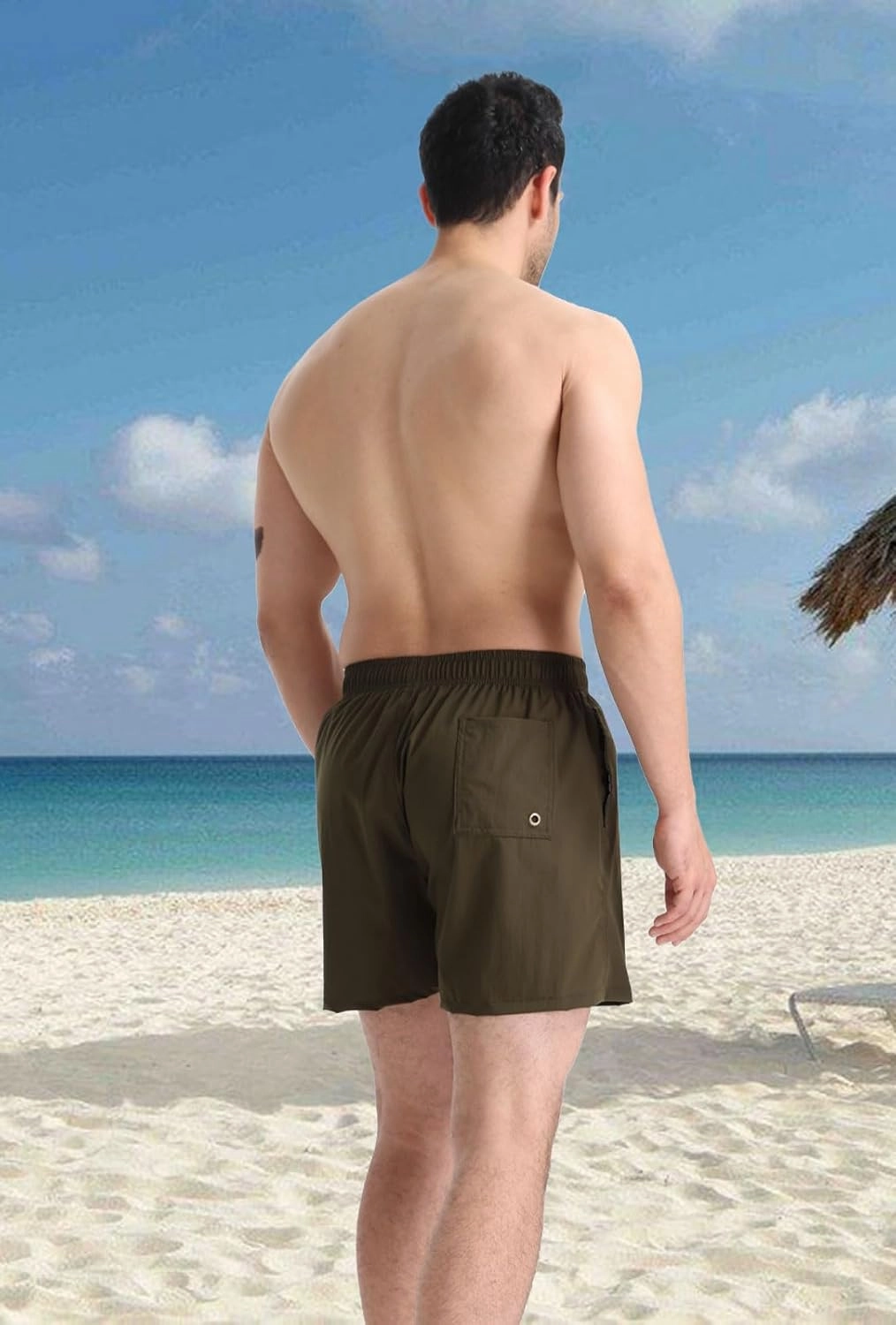 Men's Swim Trunks 5 Inch Quick Dry Board Shorts Mesh Lining Swimming Trunks Beach Shorts for Men Bathing Suits