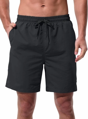 Men's Swim Trunks Beach Board Shorts Quick Dry Swimsuit Bathing Suits with Pockets 7 Inch Inseam Mesh Lining