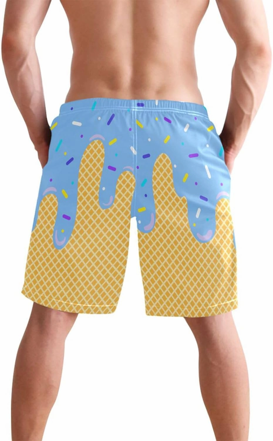 Men's Swim Trunks Board Shorts Quick Dry Swimsuit Swimwear Holiday Party Bathing Suit