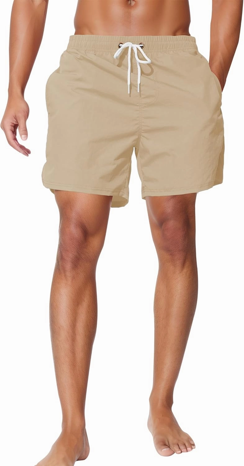 Men's Swim Trunks Quick Dry Board Shorts Bathing Suit Swimwear Swim Shorts with Mesh Lining