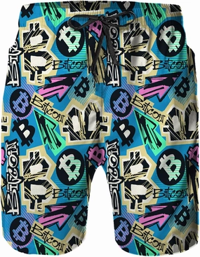 Mens Quick Dry Swim Trunks with Mesh Lining, Summer Surf Long Beach Pants Board Shorts Bathing Suits