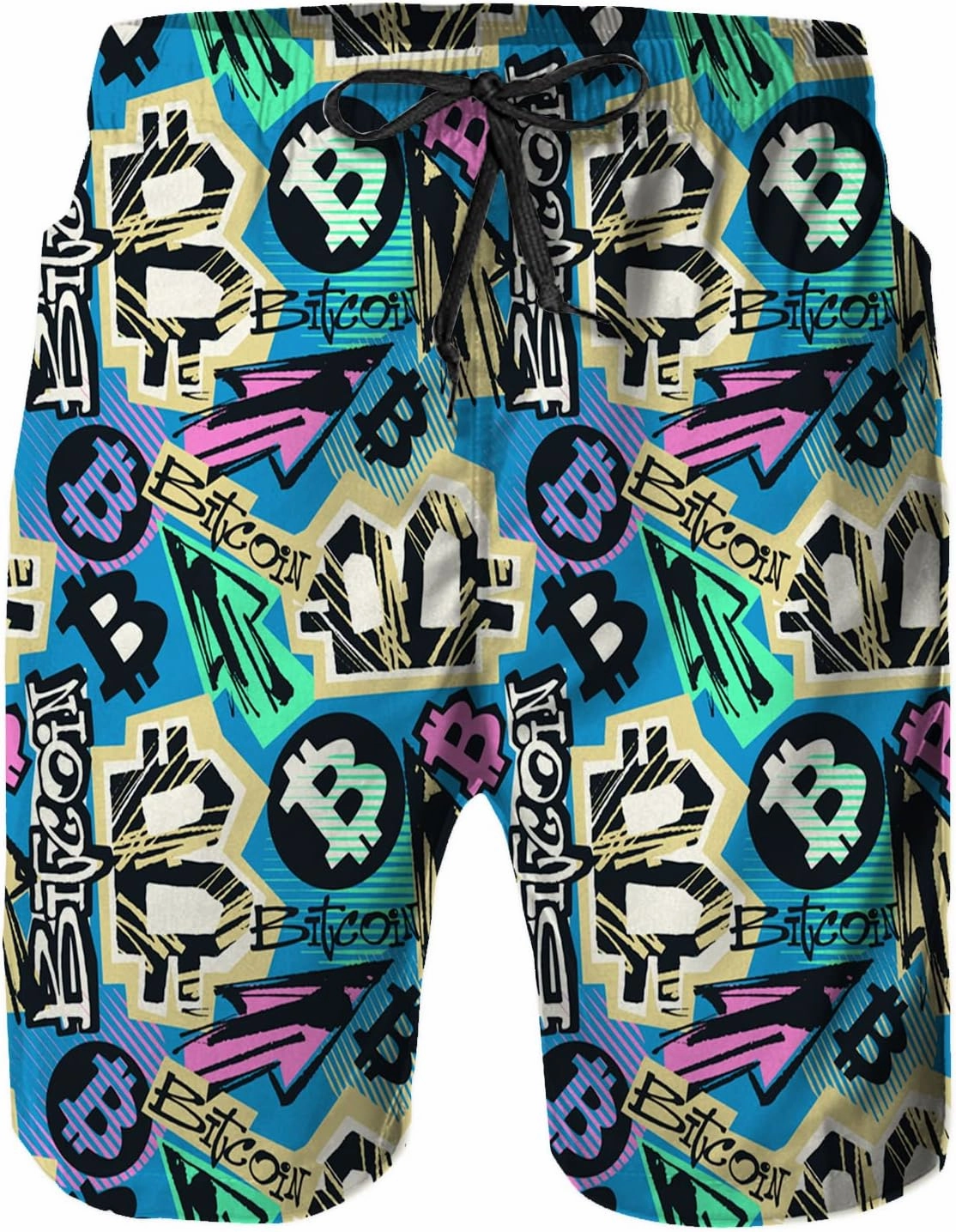 Mens Quick Dry Swim Trunks with Mesh Lining, Summer Surf Long Beach Pants Board Shorts Bathing Suits