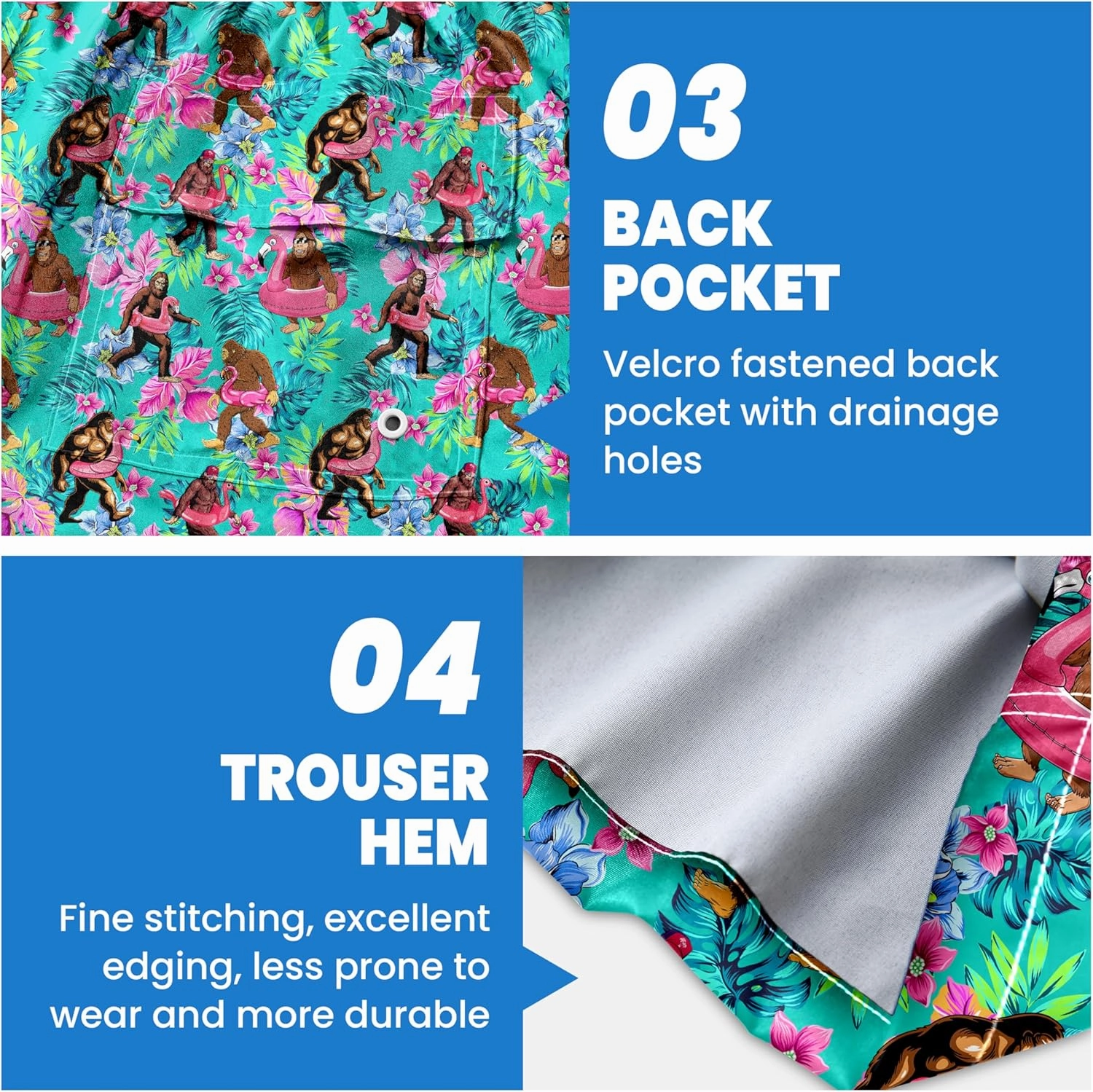 Mens Swim Trunks Quick Dry Board Shorts Bathing Suit for Men Beach Swimwear Breathable Surf Beach Shorts Swimwear