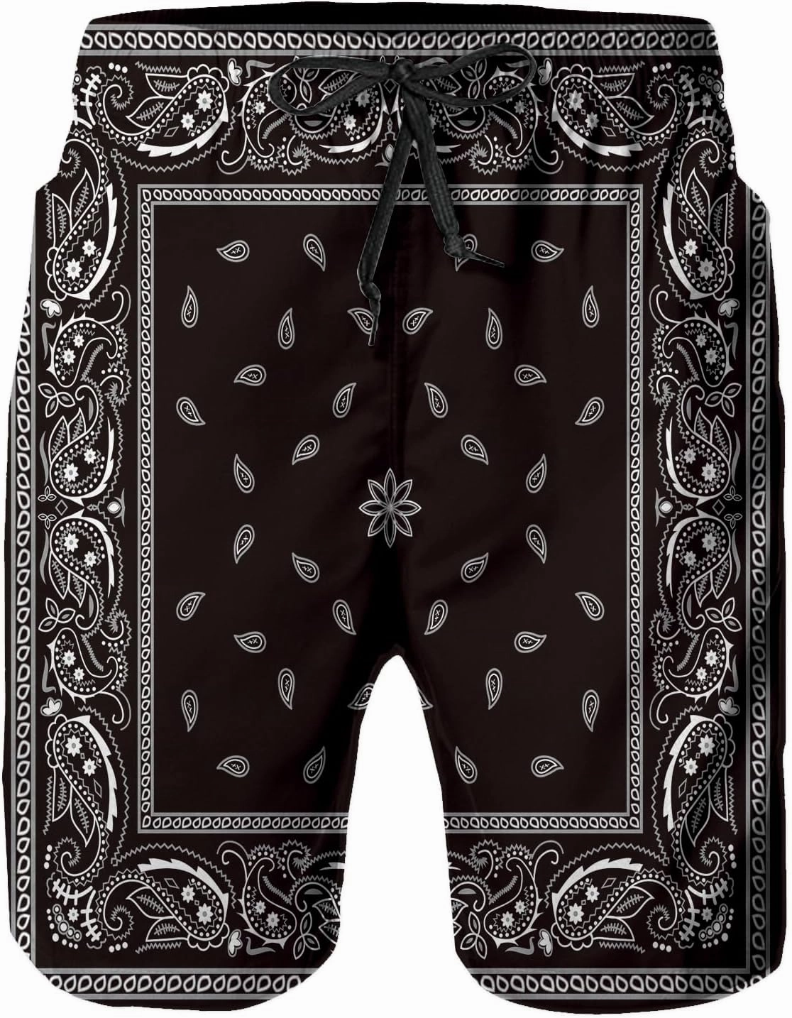Mens Swim Trunks, Quick Dry Summer Board Beach Shorts with Mesh Lining and Pockets