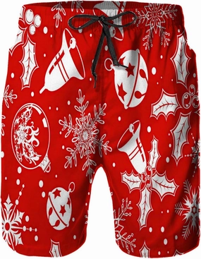 Mens Swim Trunks, Quick Dry Summer Board Beach Shorts with Mesh Lining and Pockets