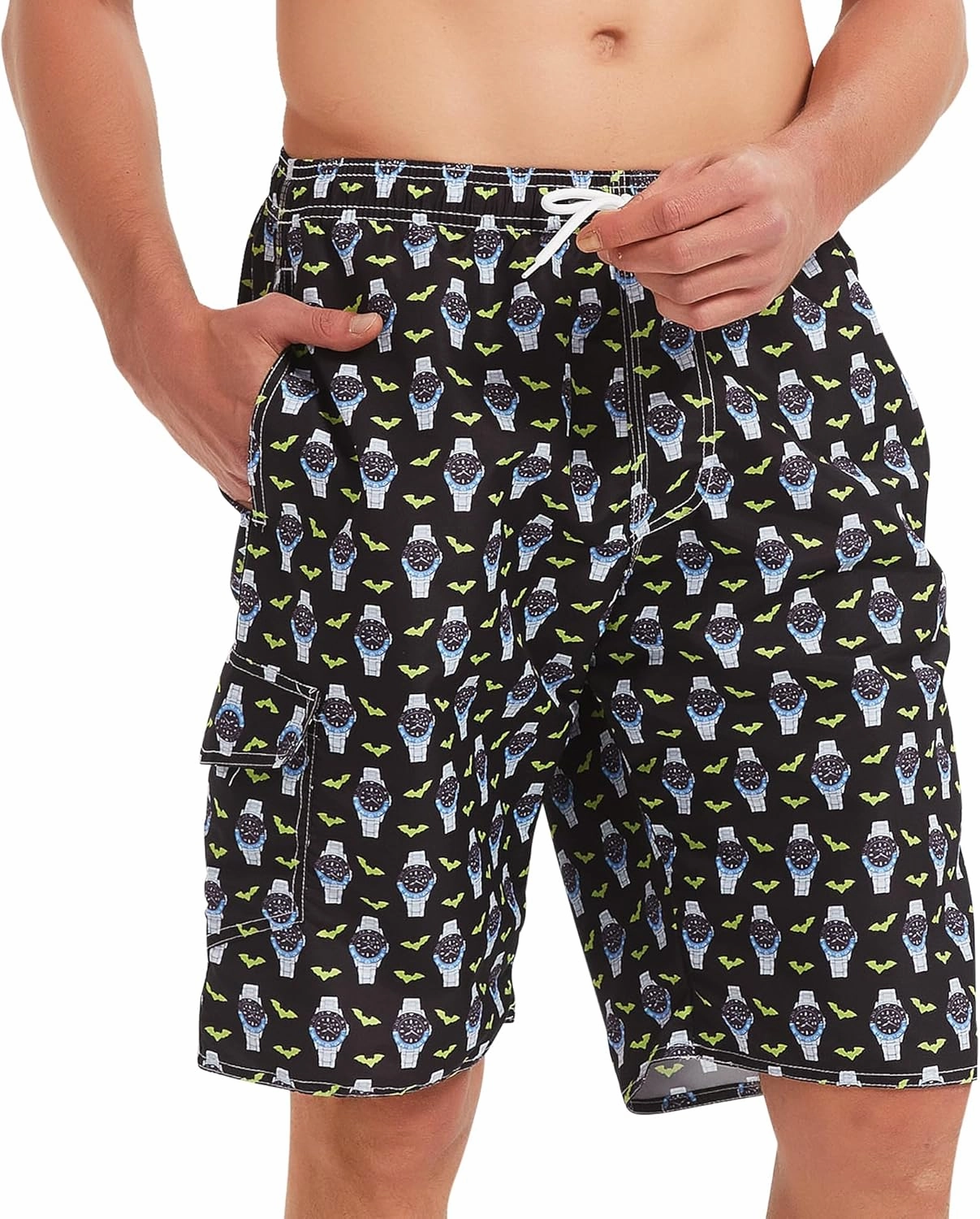 Mens Swim Trunks Swim Shorts Swimwear Swimsuit Beach Shorts Bathing Suits Quick Dry Waterproof