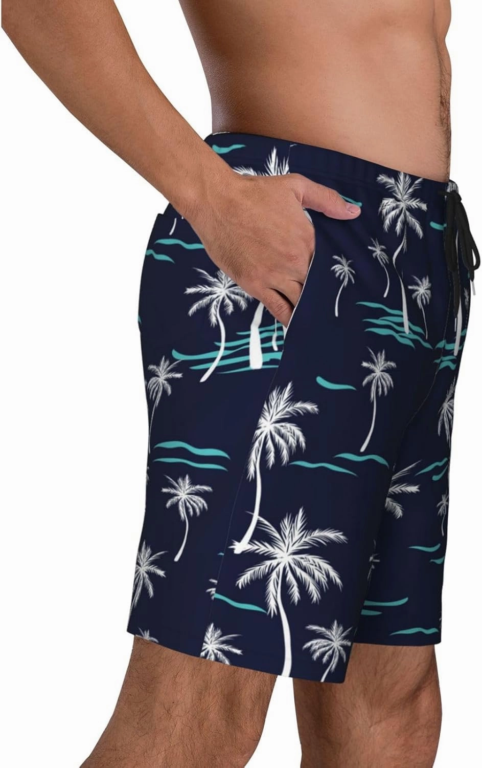 Mens Swim Trunks with Mesh Lining,Quick Dry Swimsuit Board Shorts Beach Pants Swimwear Bathing Suits