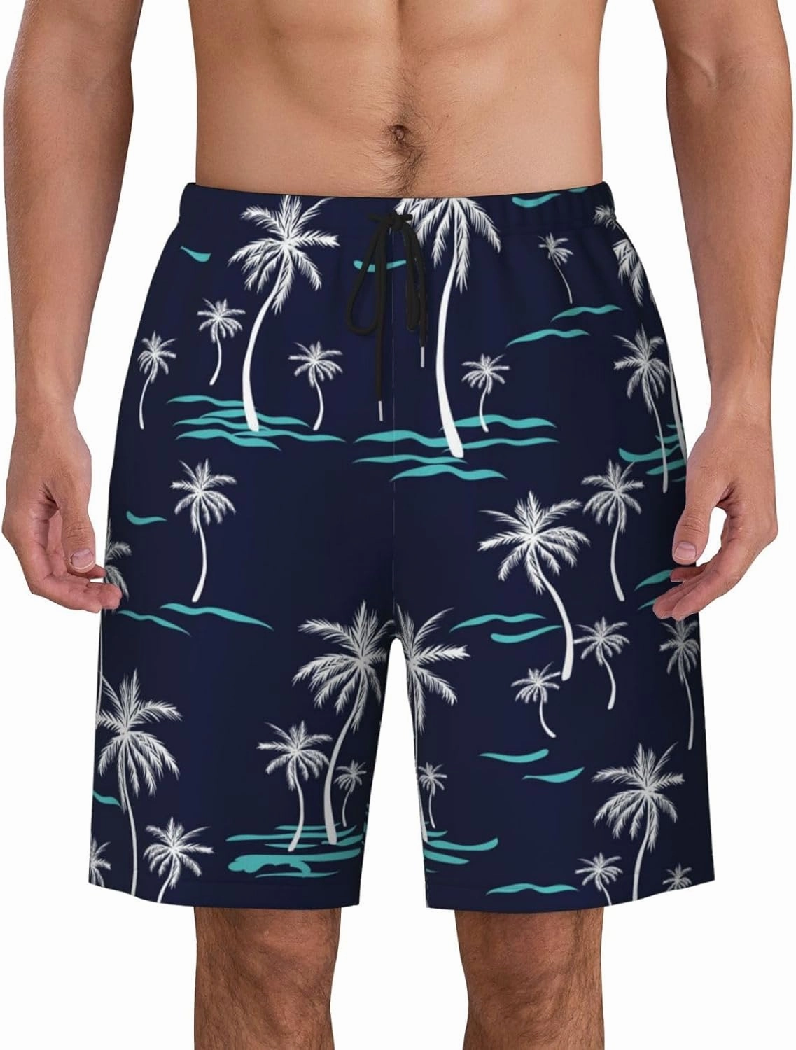 Mens Swim Trunks with Mesh Lining,Quick Dry Swimsuit Board Shorts Beach Pants Swimwear Bathing Suits