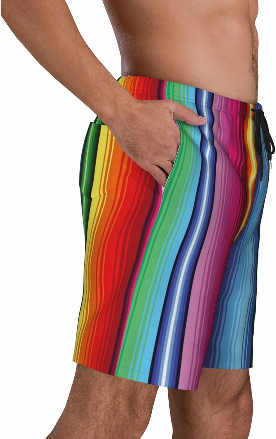 Mens Swim Trunks with Mesh Lining,Quick Dry Swimsuit Board Shorts Beach Pants Swimwear Bathing Suits