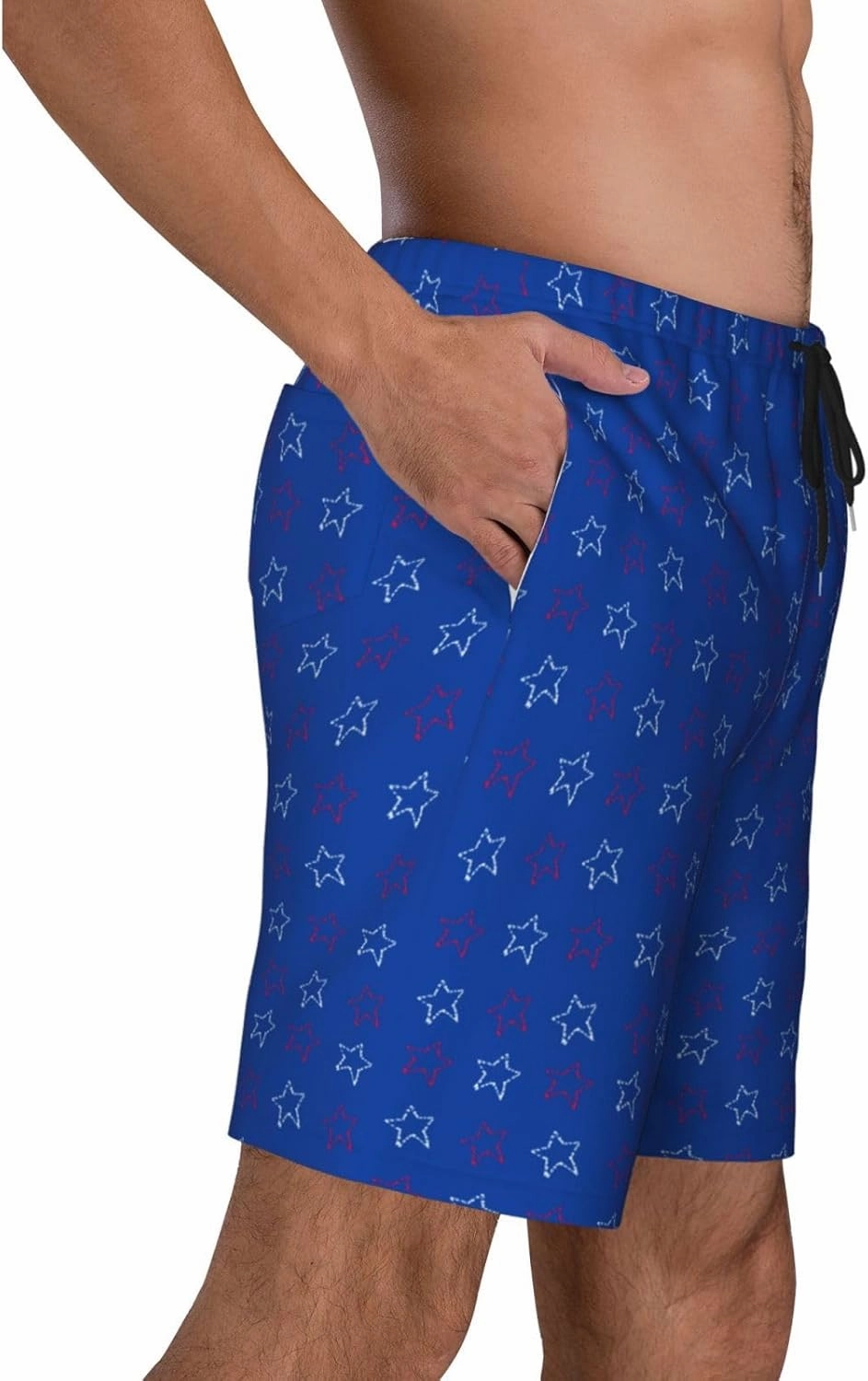 Mens Swim Trunks with Mesh Lining,Quick Dry Swimsuit Board Shorts Beach Pants Swimwear Bathing Suits