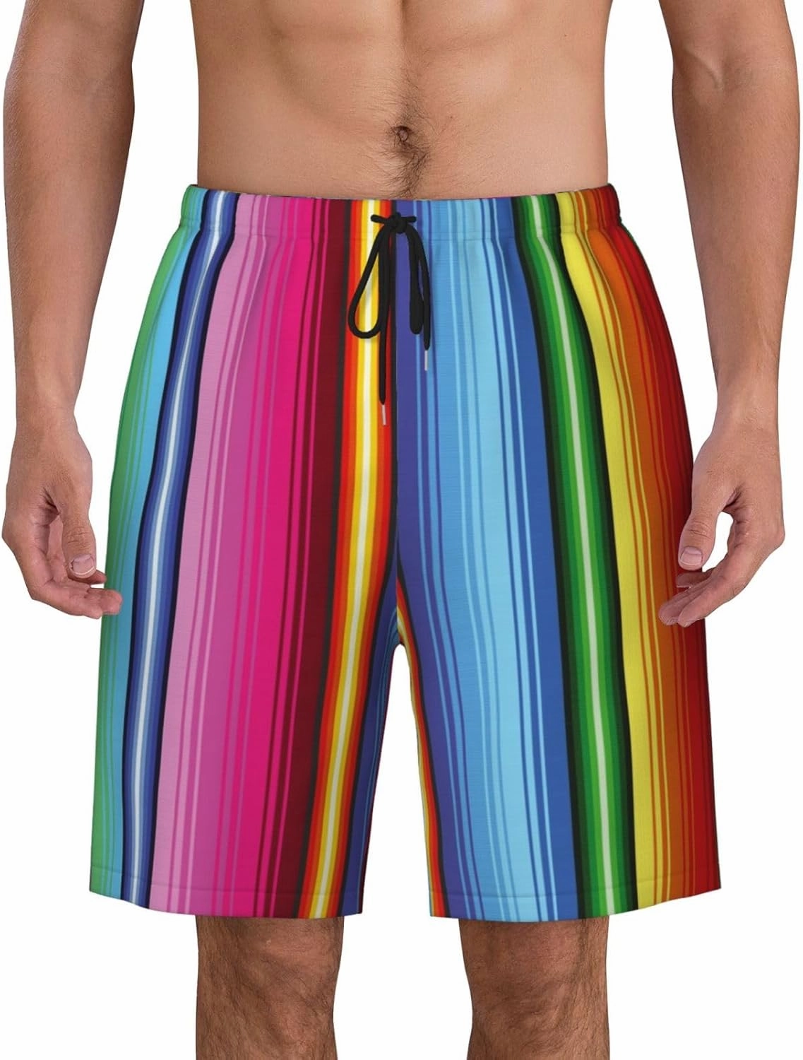 Mens Swim Trunks with Mesh Lining,Quick Dry Swimsuit Board Shorts Beach Pants Swimwear Bathing Suits