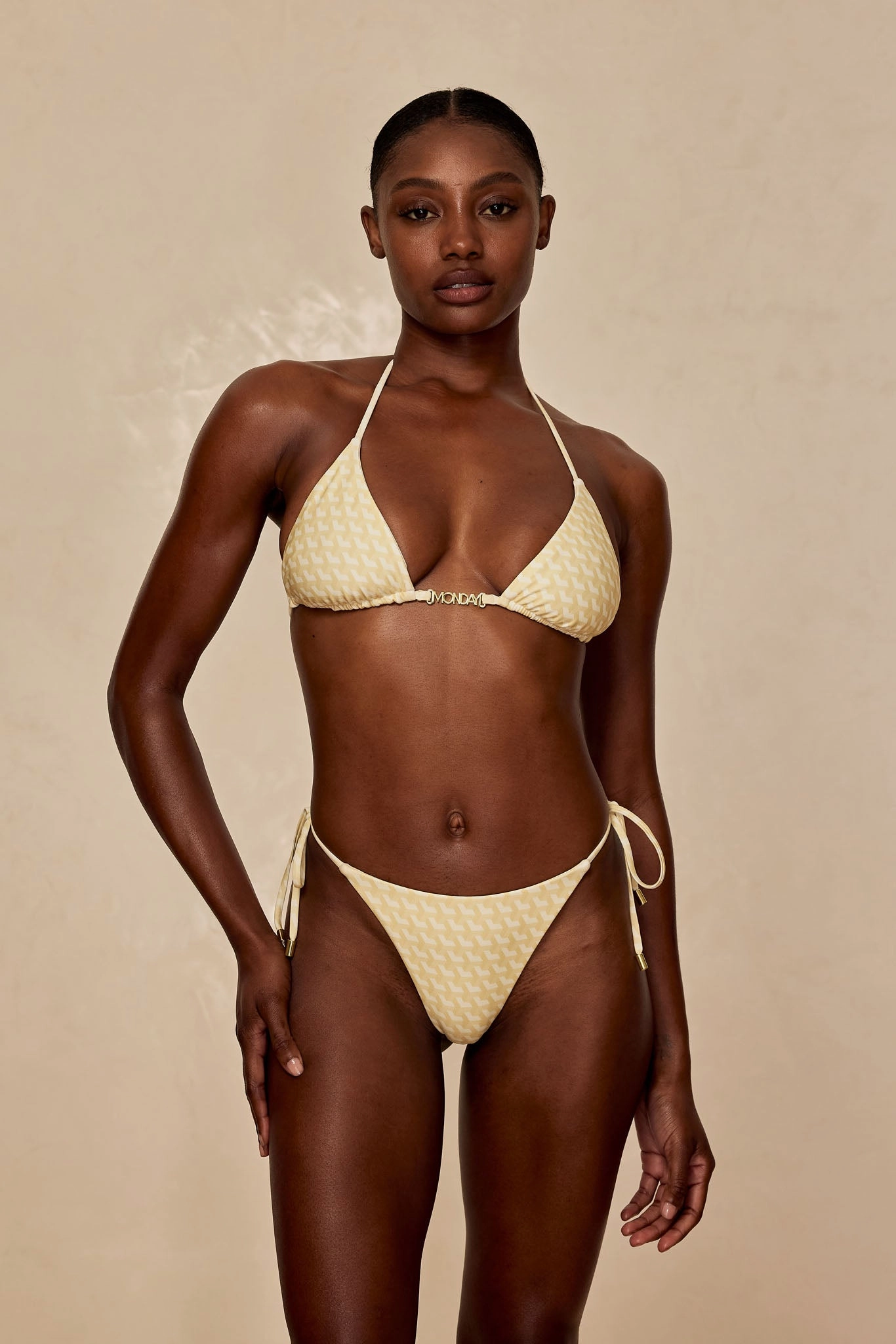 Monday Top - Ivory Geo