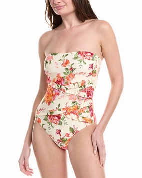 Monte and Lou Delight Spliced Frill Bandeau One-Piece