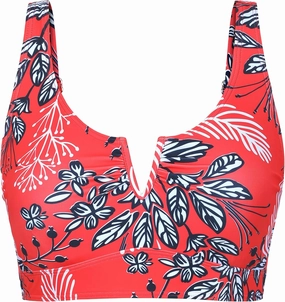 Mycoco Women's Underwire Bikini Top Cropped Tankini Tops Adjustable Push Up Biniki Top Only