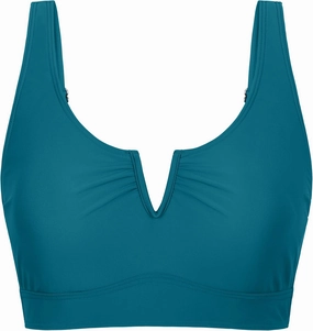 Mycoco Women's Underwire Bikini Top Cropped Tankini Tops Adjustable Push Up Biniki Top Only