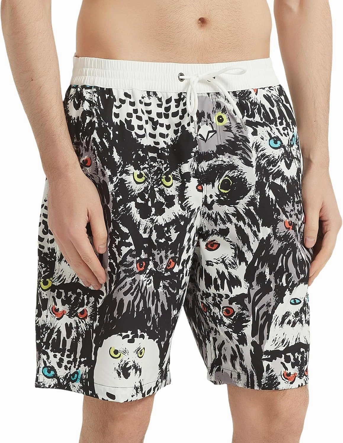 NOMADIKA Mens Swim Trunks Quick Dry Board Shorts Mesh Lining Swimwear Bathing Suits