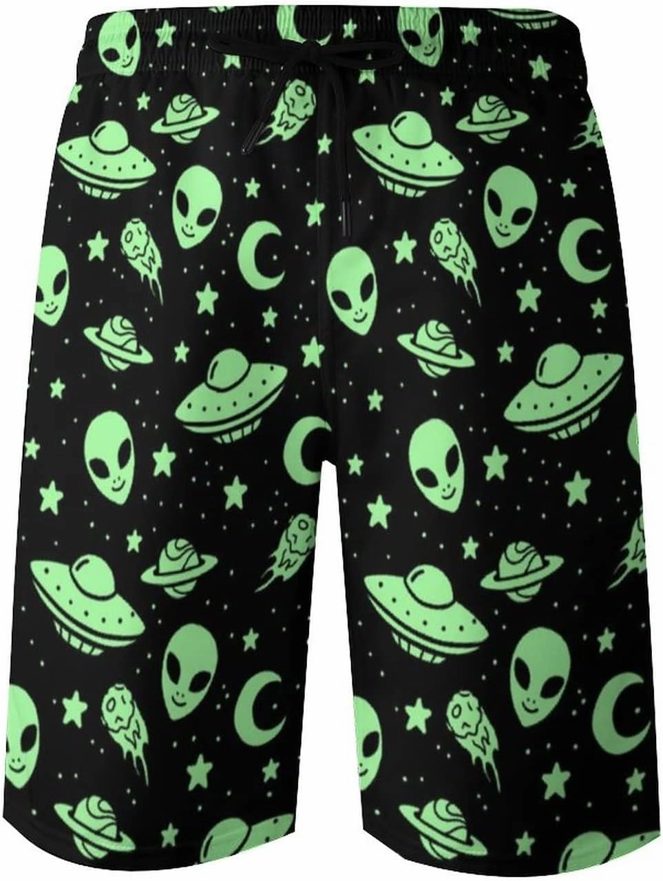 Novelty Swim Trunks for Men, Ramen Noddle Soup Print Funny Quick Dry Board Shorts Swimwear Beach Short Bathing Suits